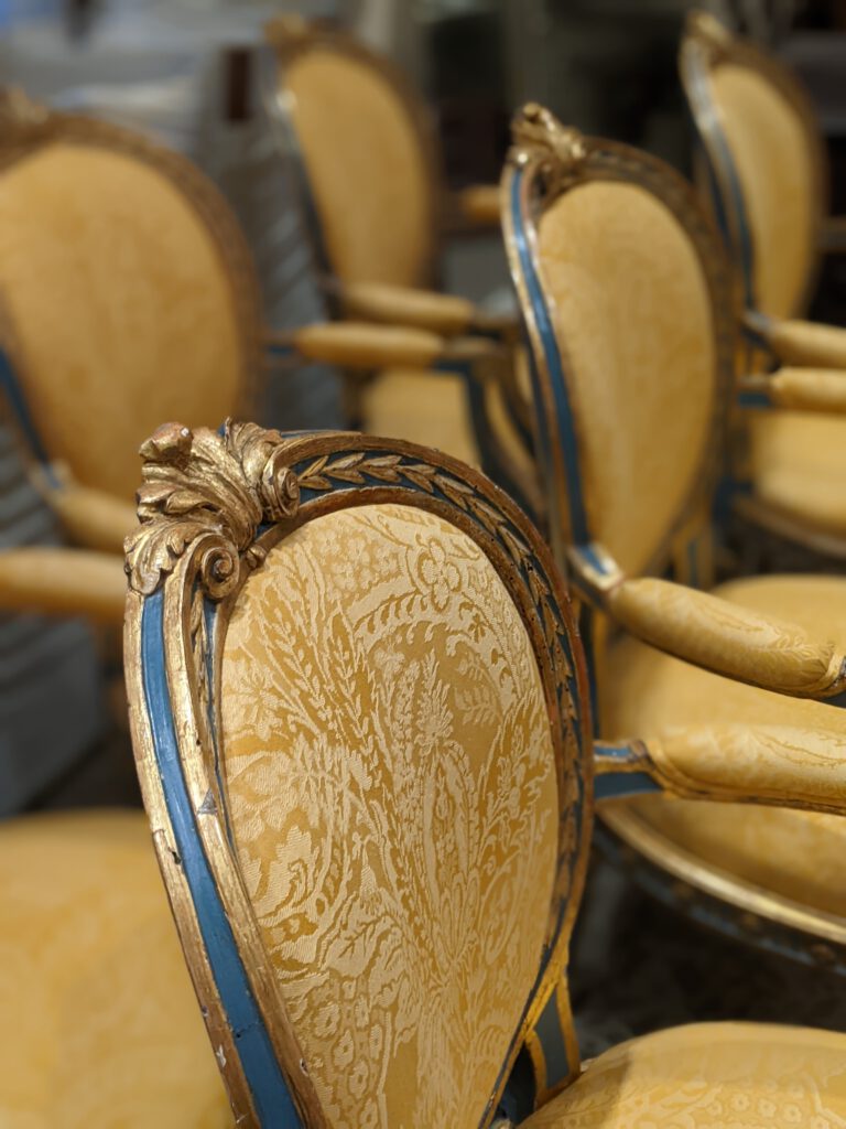 Pair of Gold Bohemian Chairs