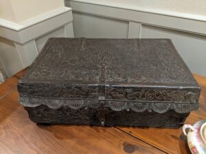 17th-Century Leather Document Box