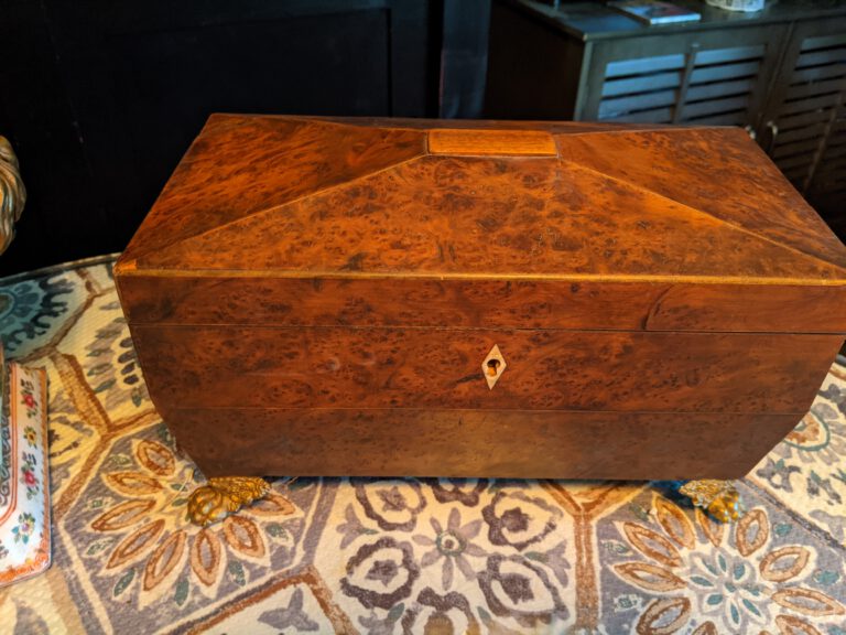 Antique Inlaid Tea Caddy