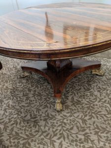 Vintage Round Pedestal Table