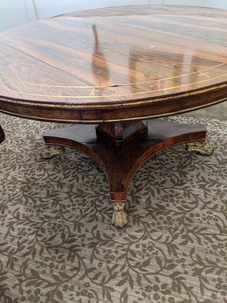 Vintage Round Pedestal Table